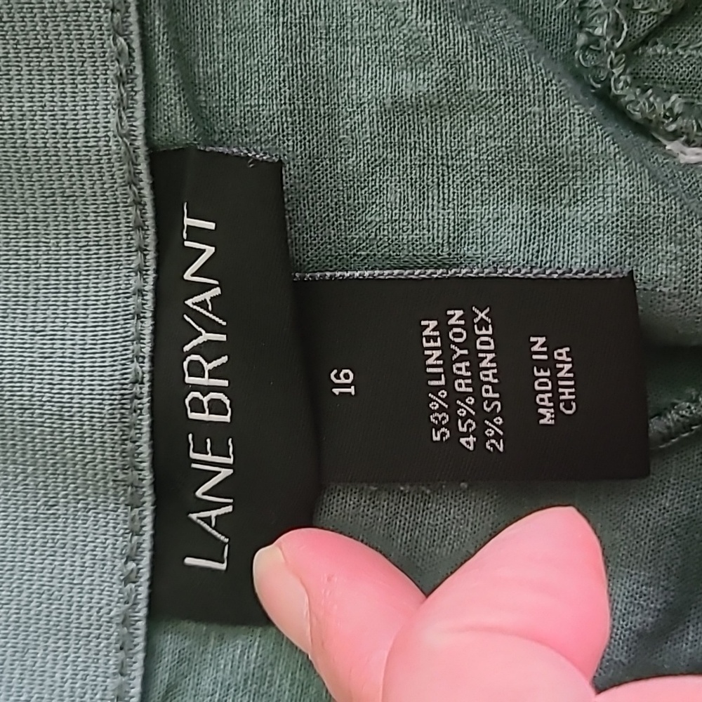 Lane Bryant Linen Blend Short Size 16 - Picture 2 of 4